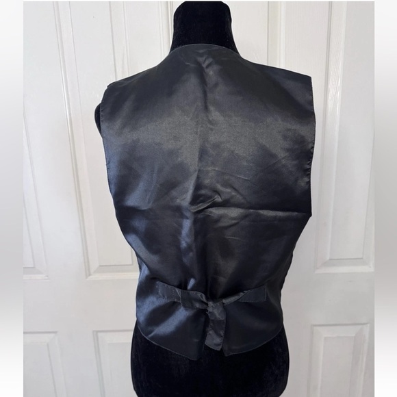 Vintage WillowRidge Womens Vest Sz S Black Embroidery Patchwork Festival Western - Picture 5 of 8